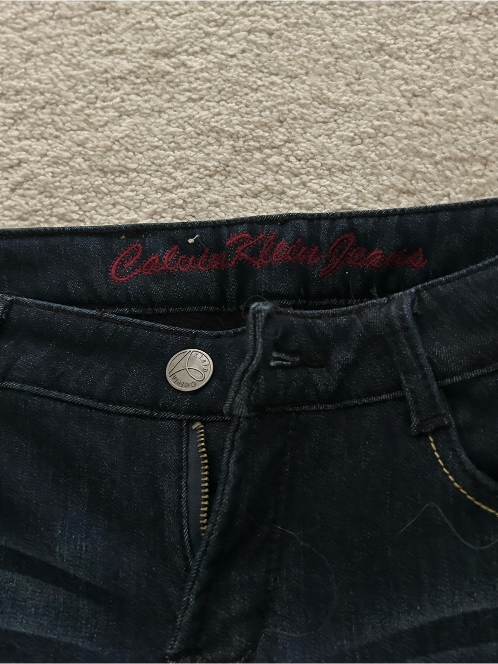 vintage calvin klein thermal y2k jeans